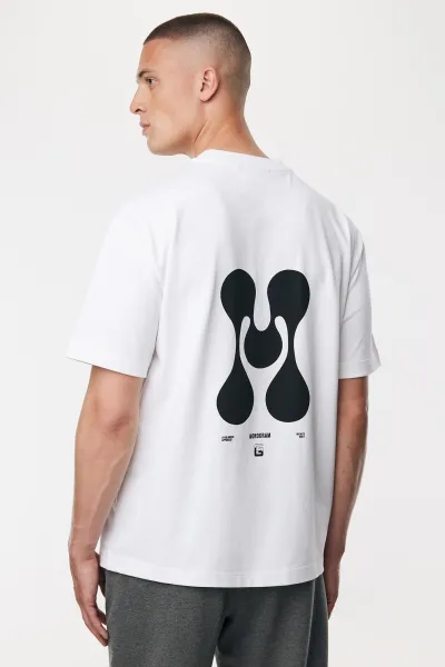 Monogram T-shirt | Wit