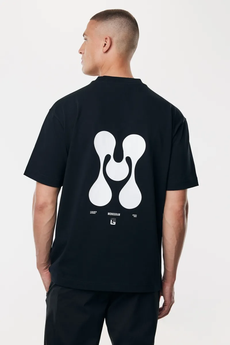 Monogram T-shirt | Zwart