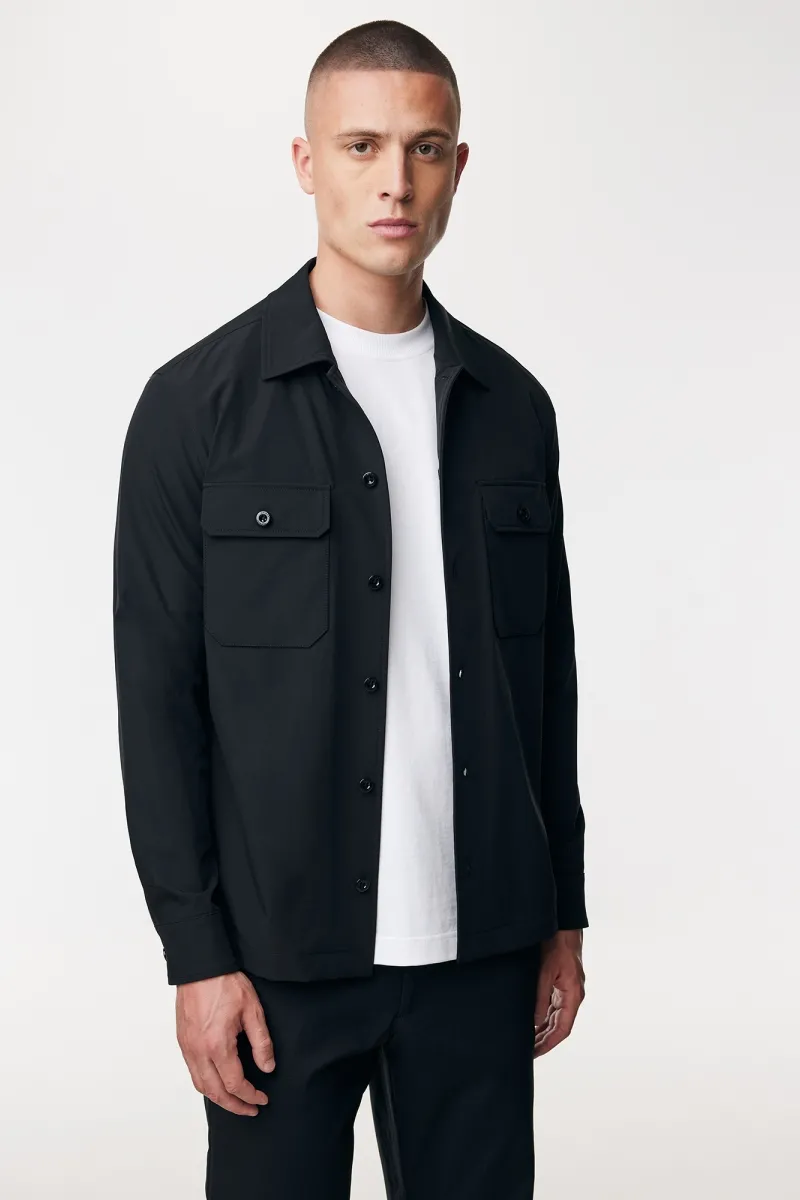 Monogram overshirt | Zwart