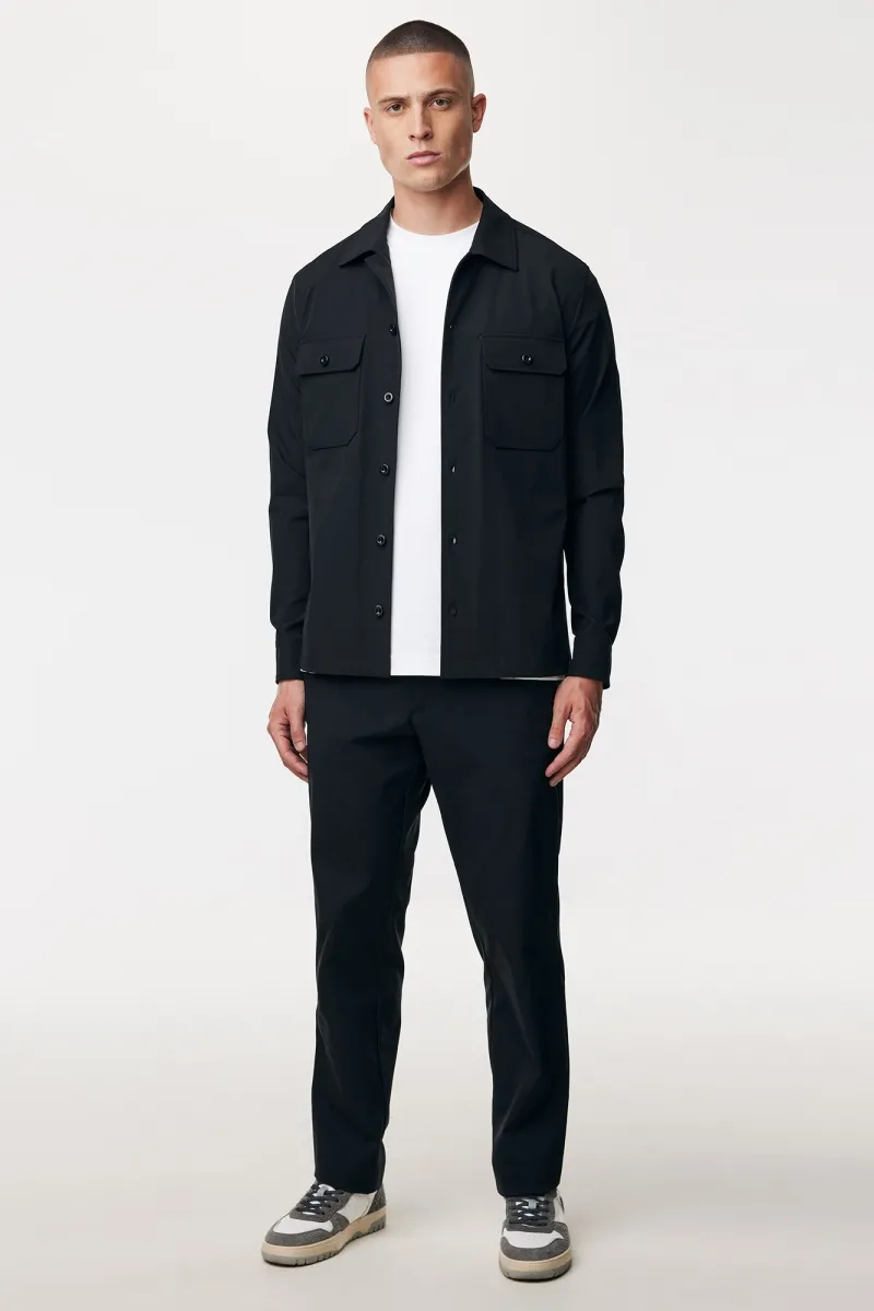 Monogram Overshirt | Zwart