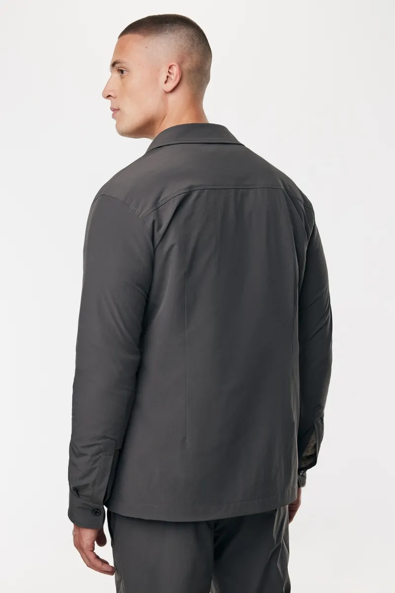 Monogram overshirt | Donkergrijs