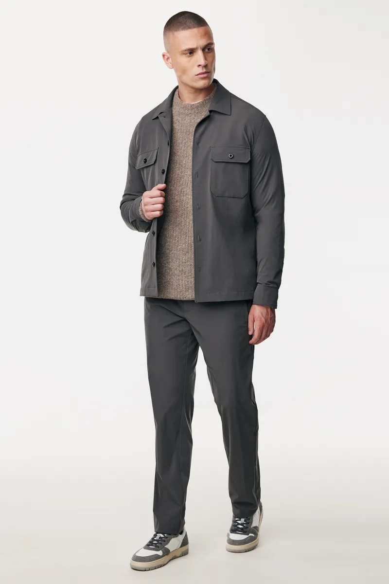 Monogram overshirt | Donkergrijs