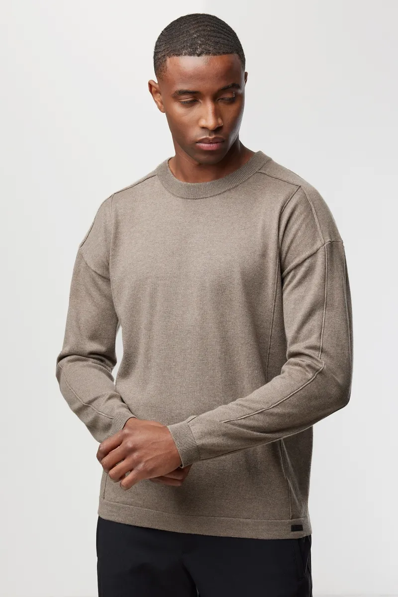 Relaxed round neck | Bruin