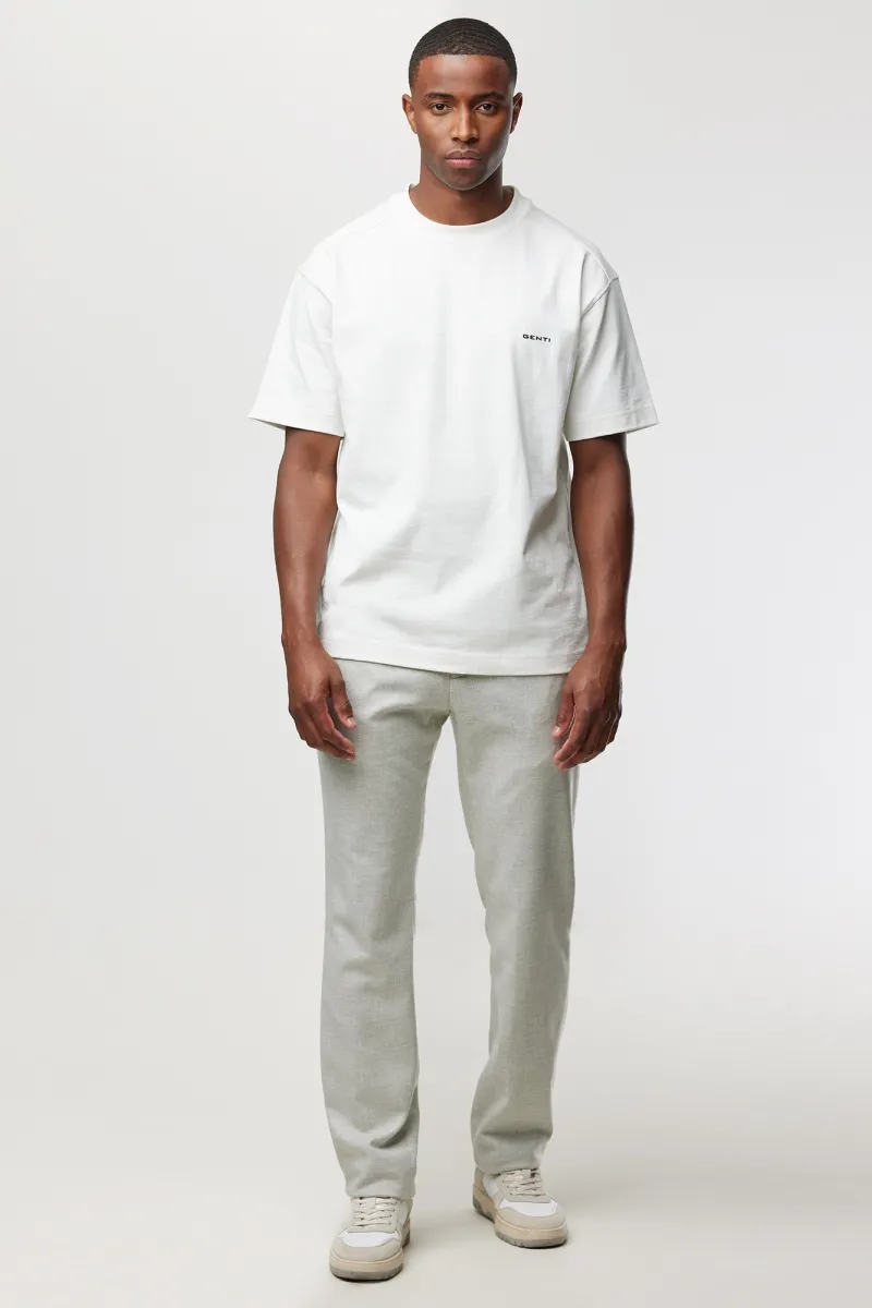 T-shirt flowerprint | Wit