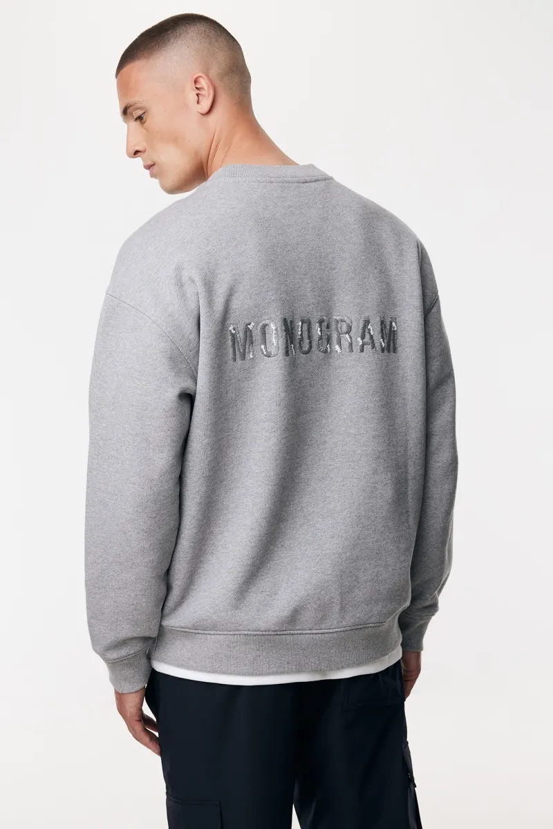 Monogram crewneck | Grijs