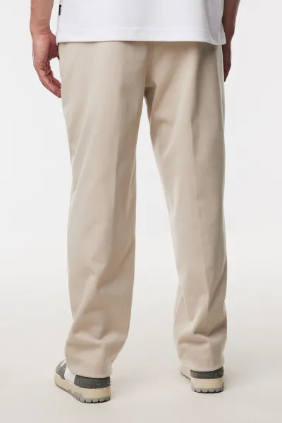 Relaxed Fit Trousers | Beige