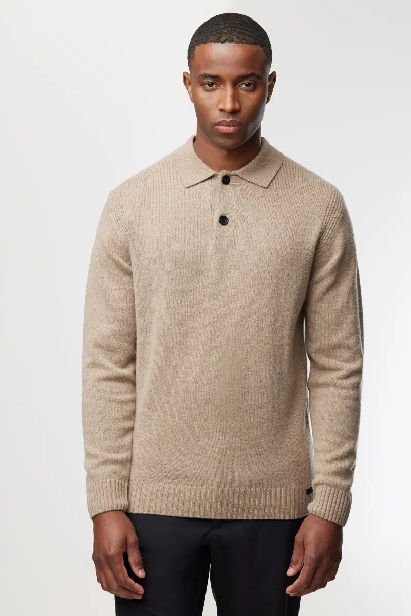 Textured Polo Button | Bruin