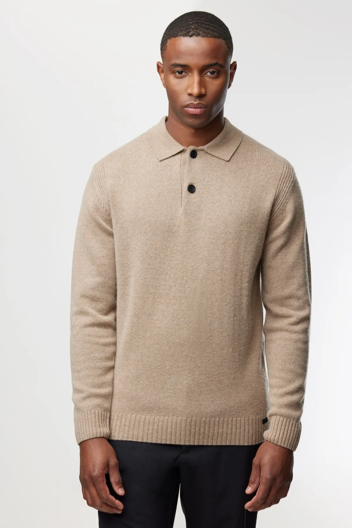 Textured Polo Button | Bruin