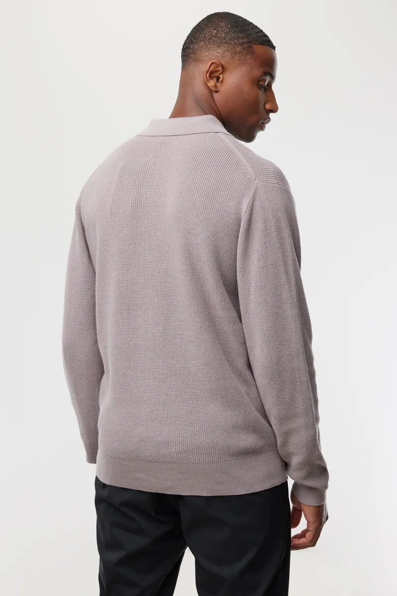 Longsleeve Polo | Mauve