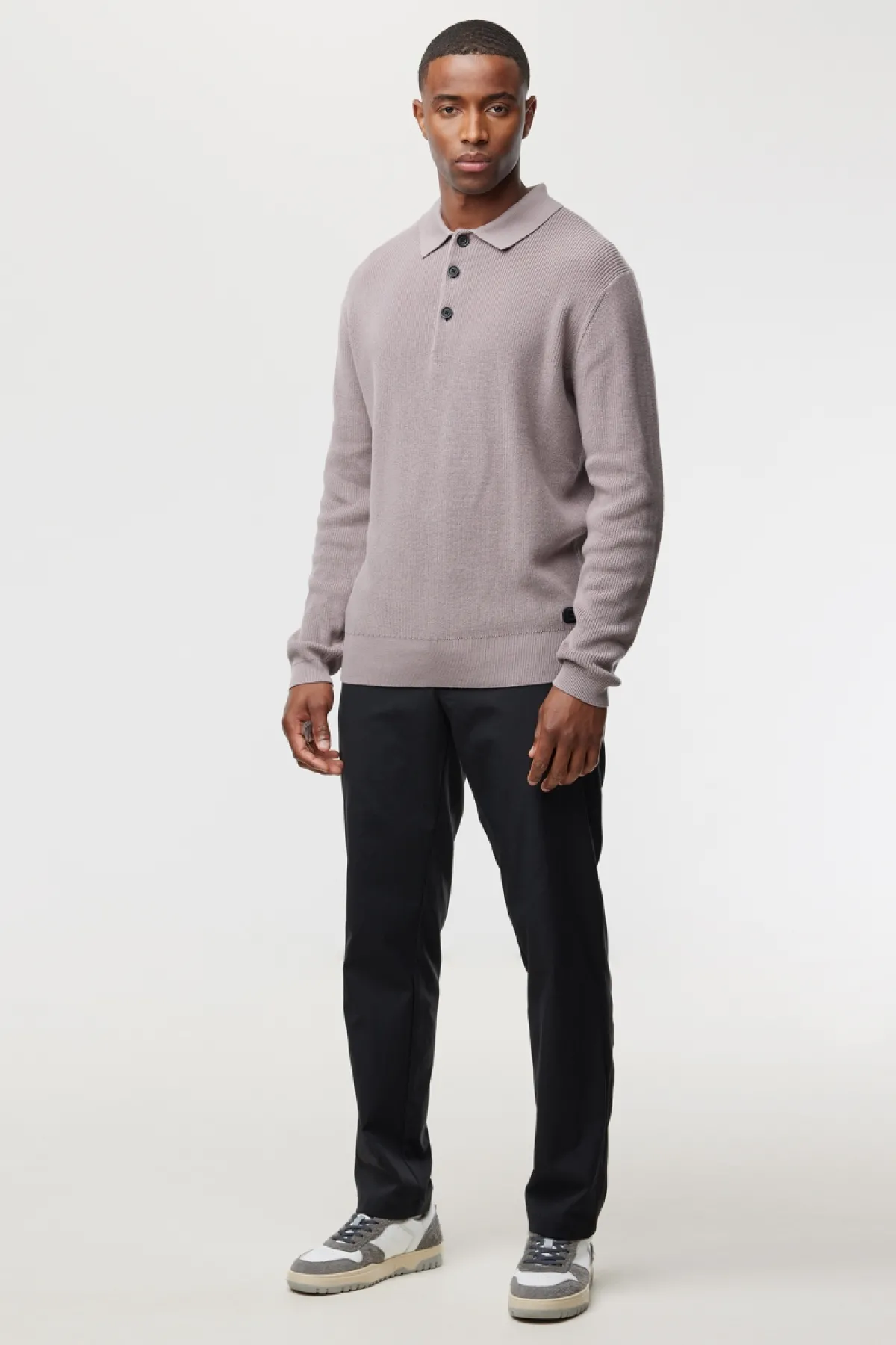 Longsleeve Polo | Mauve