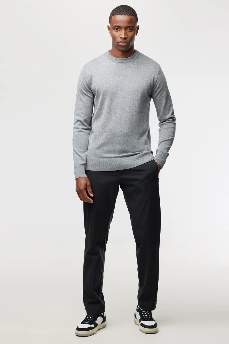 Round Neck Longsleeve | Grijs