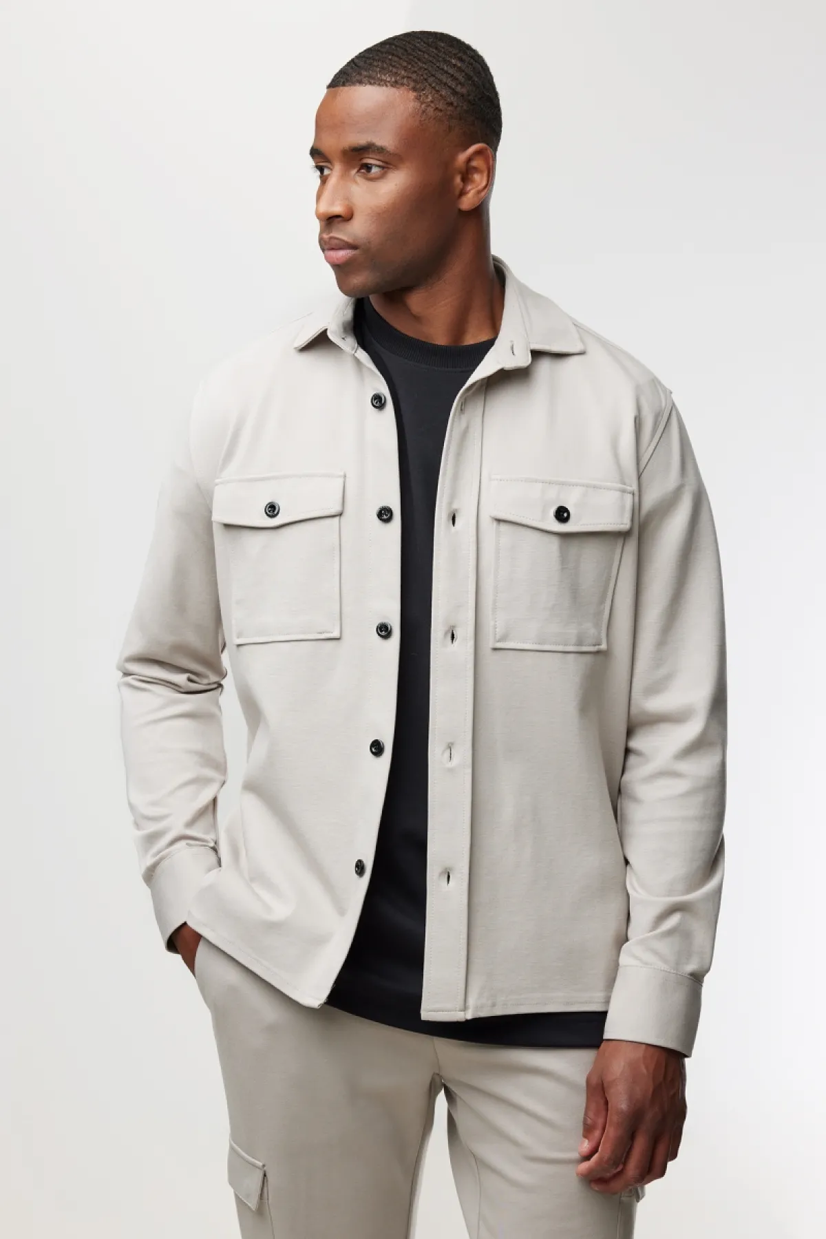 Relaxed Overshirt | Beige
