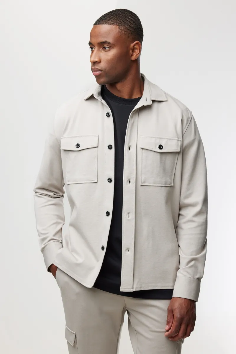 Relaxed Overshirt | Beige