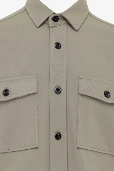 Relaxed Overshirt | Groen