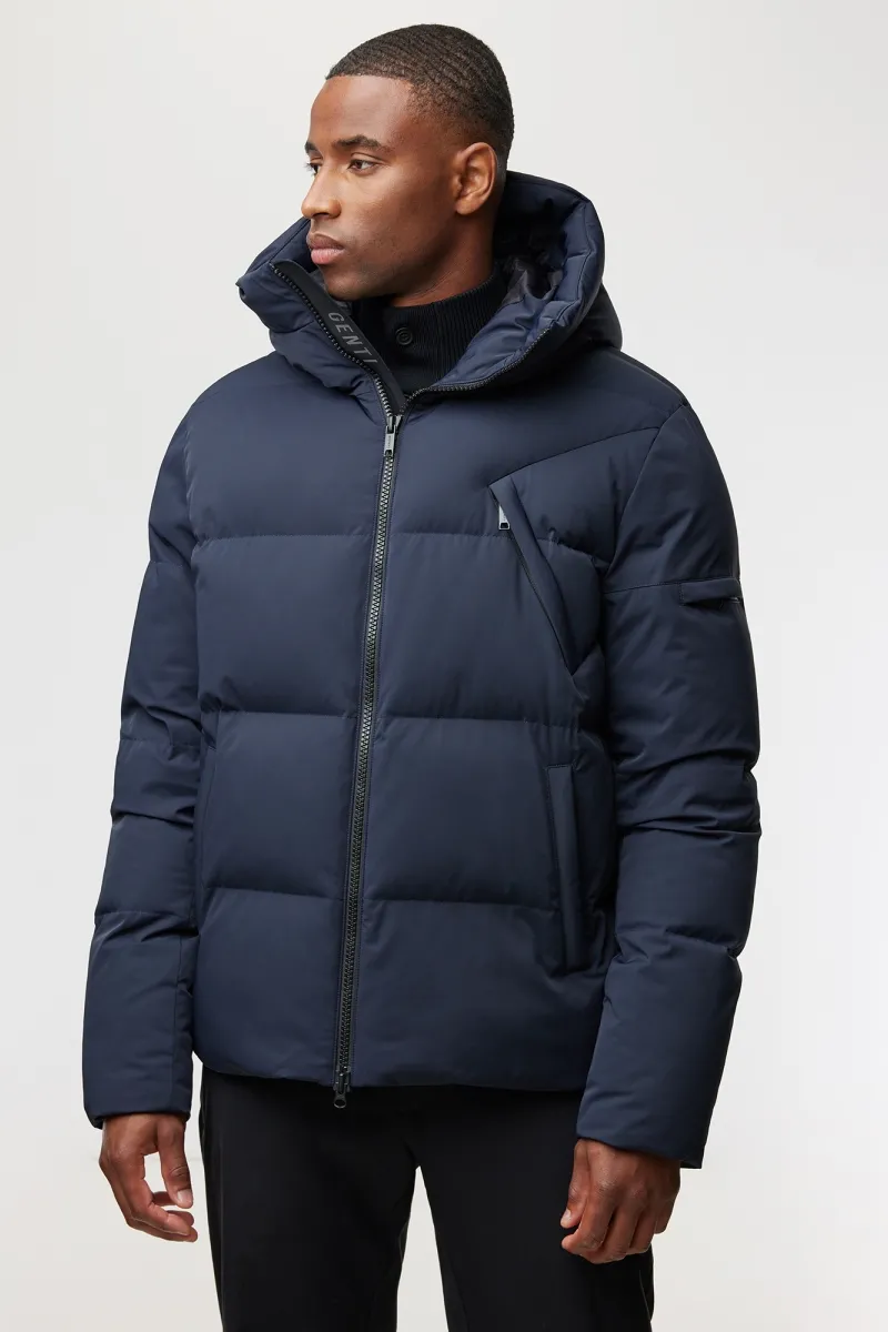 Winterjas Kort | Donkerblauw