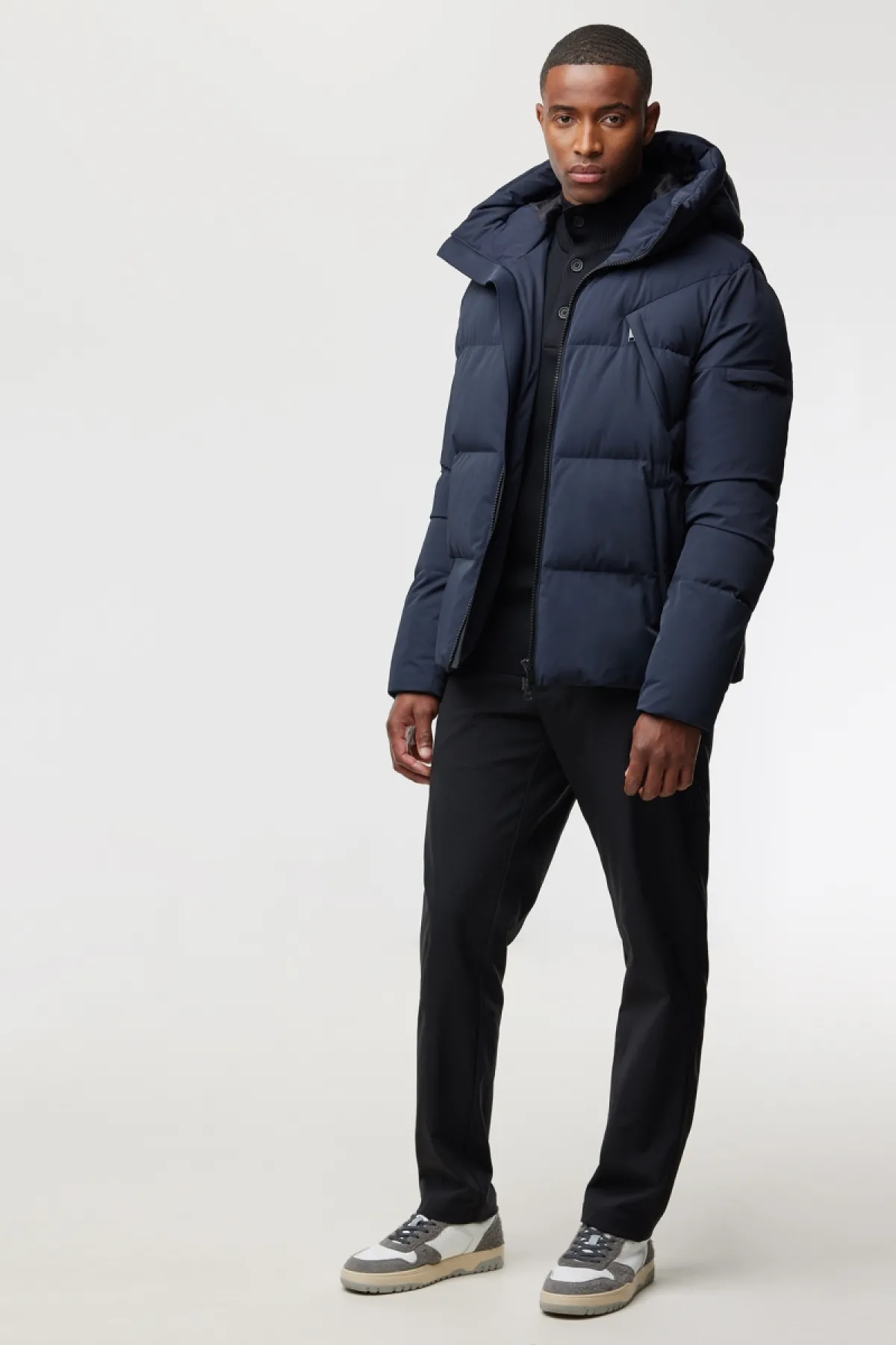 Winterjas Kort | Donkerblauw