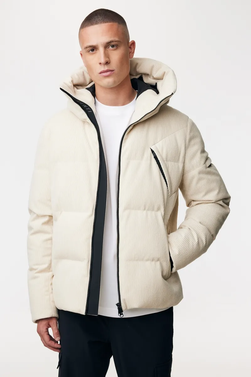 Rib Structuur Winterjas | Beige