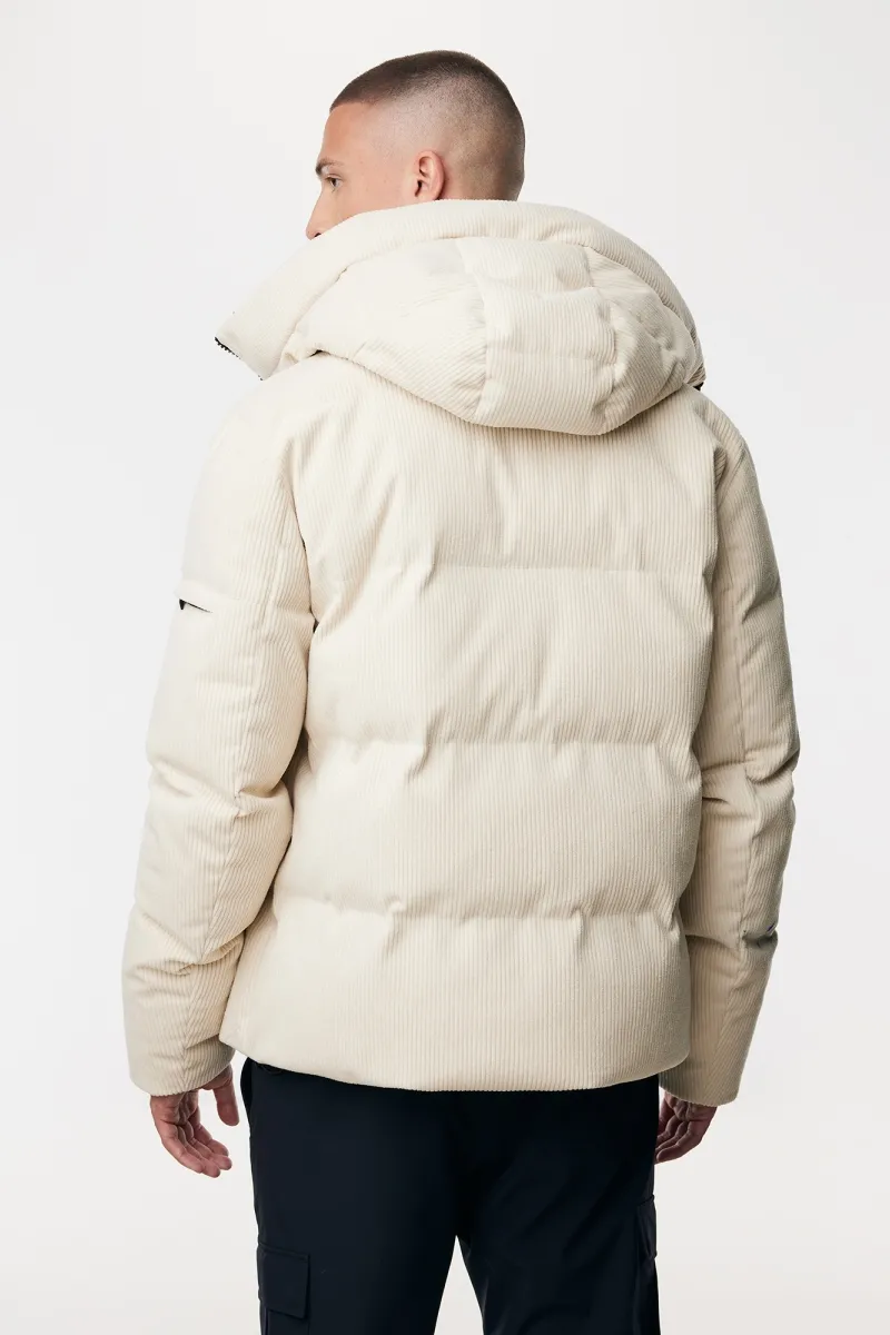 Rib Structuur Winterjas | Beige