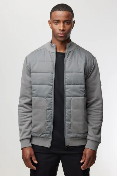 Jacket Material Mix | Grijs