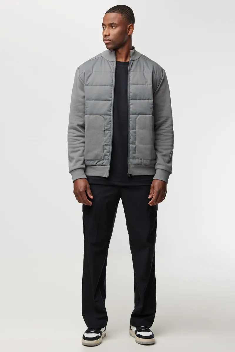 Jacket Material Mix | Grijs