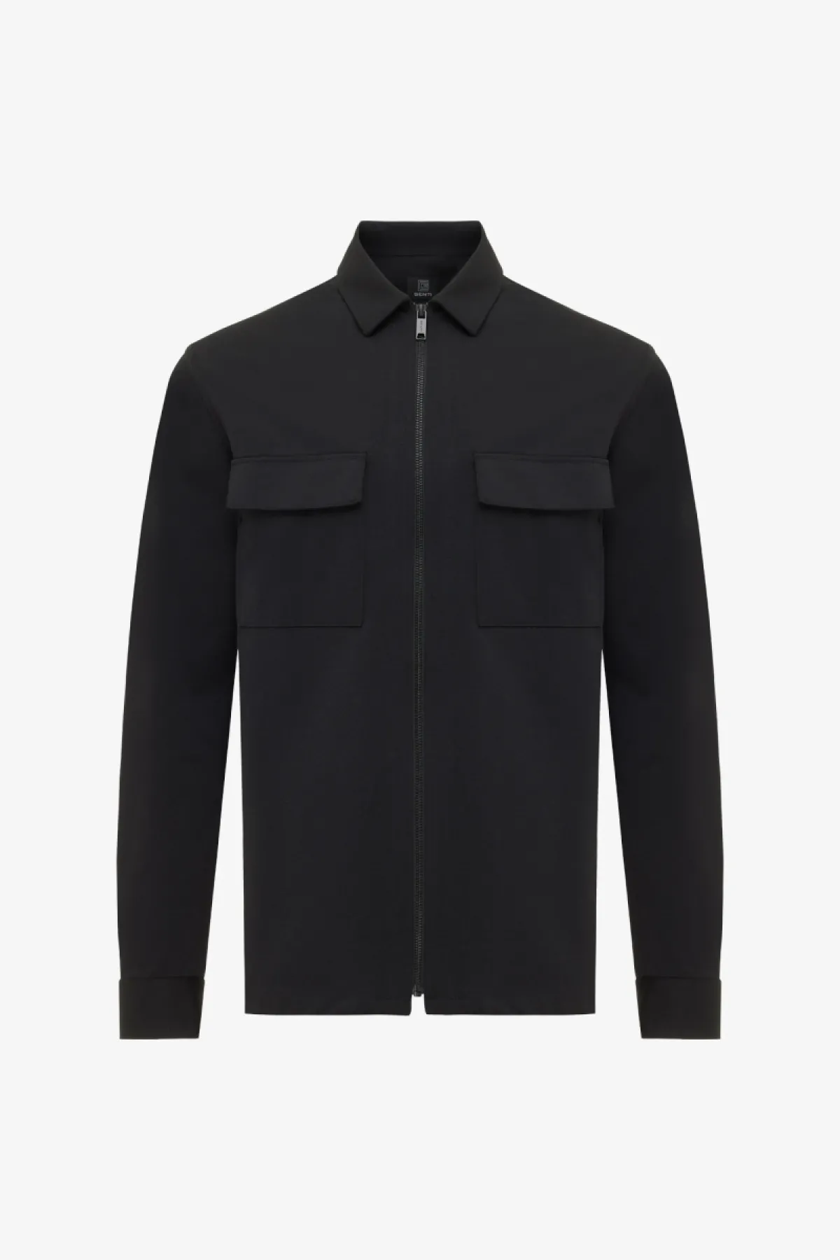 Zip Overshirt | Zwart