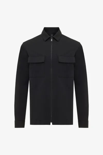 Zip Overshirt | Zwart