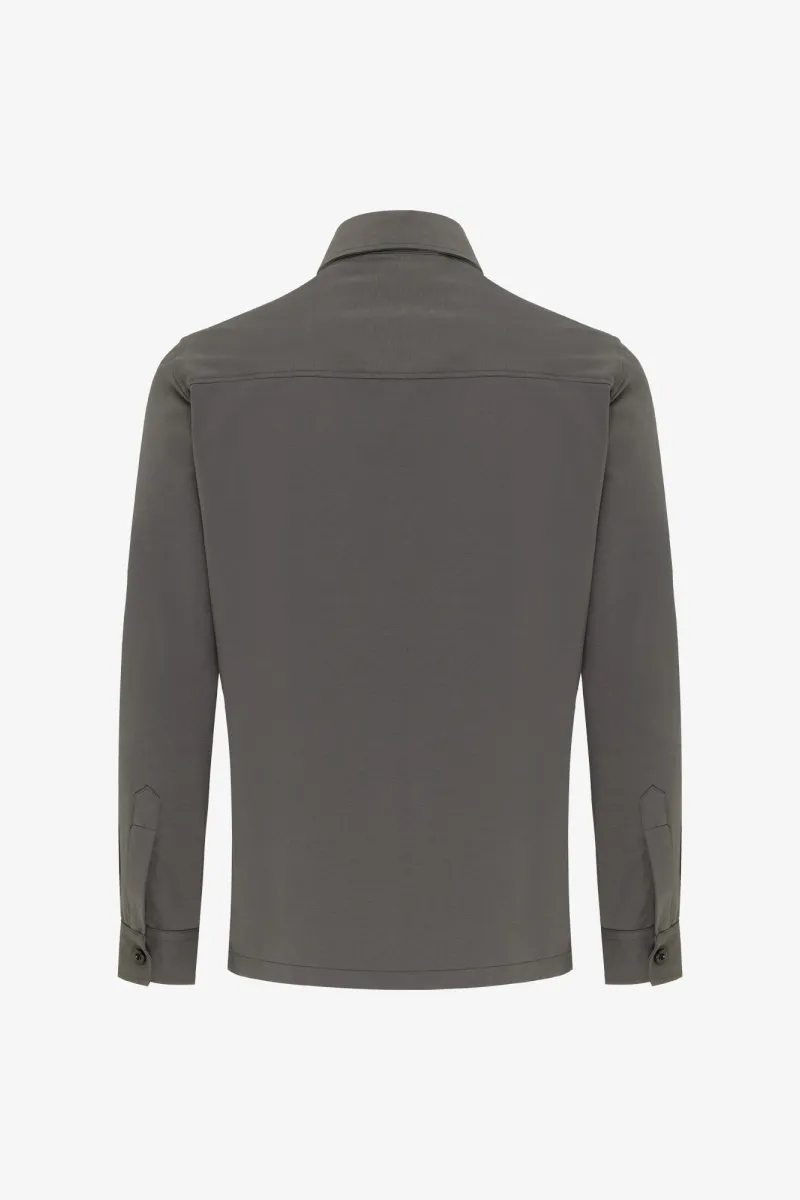 Zip Overshirt | Groen