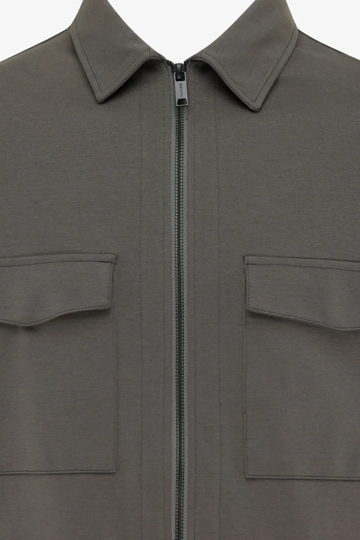 Zip Overshirt | Groen