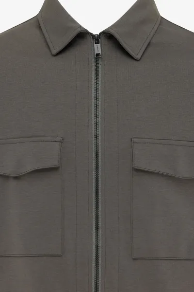 Zip Overshirt | Groen