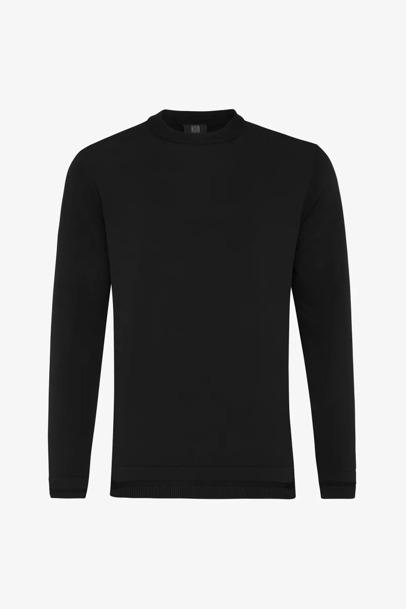 Cool dry crewneck  | Zwart