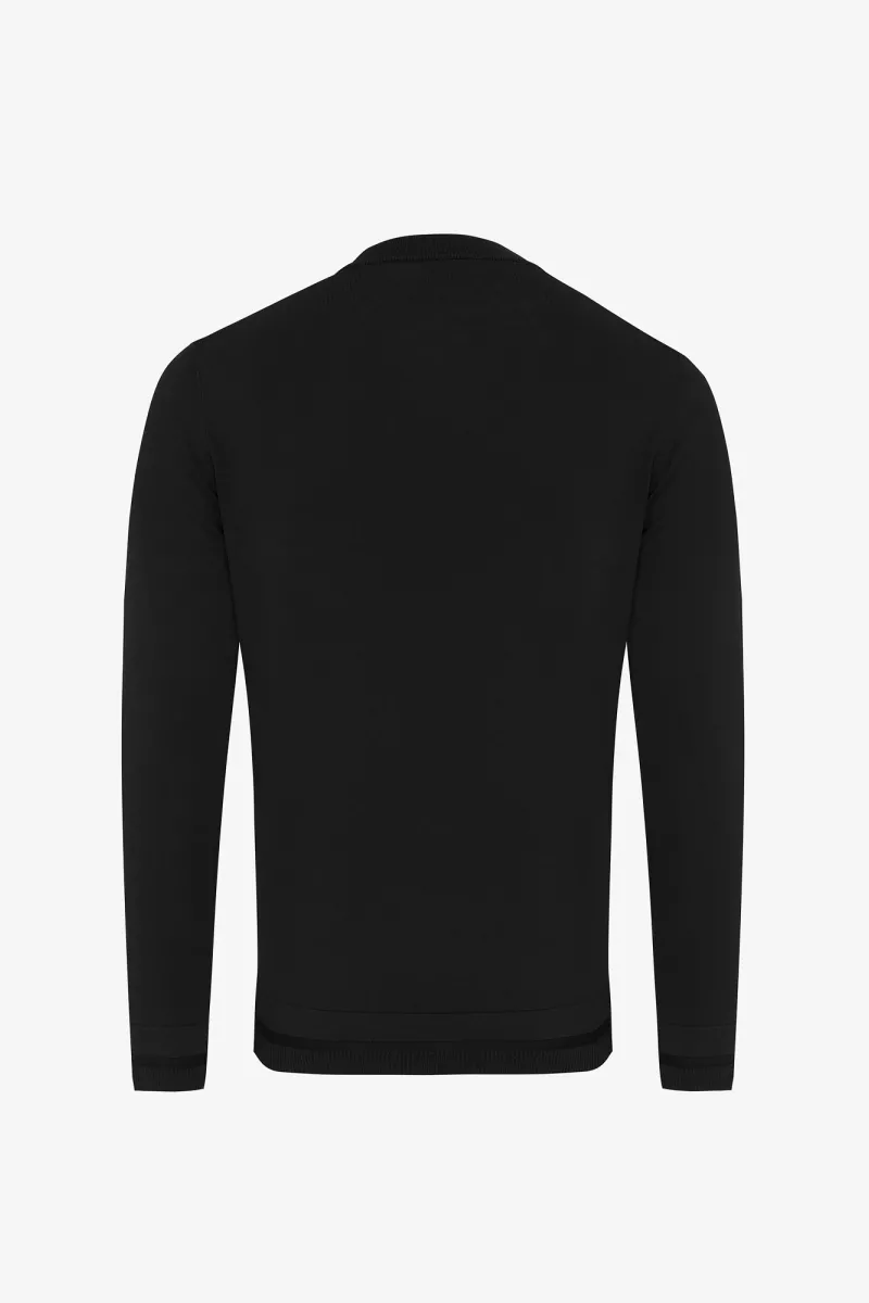 Cool dry crewneck  | Zwart