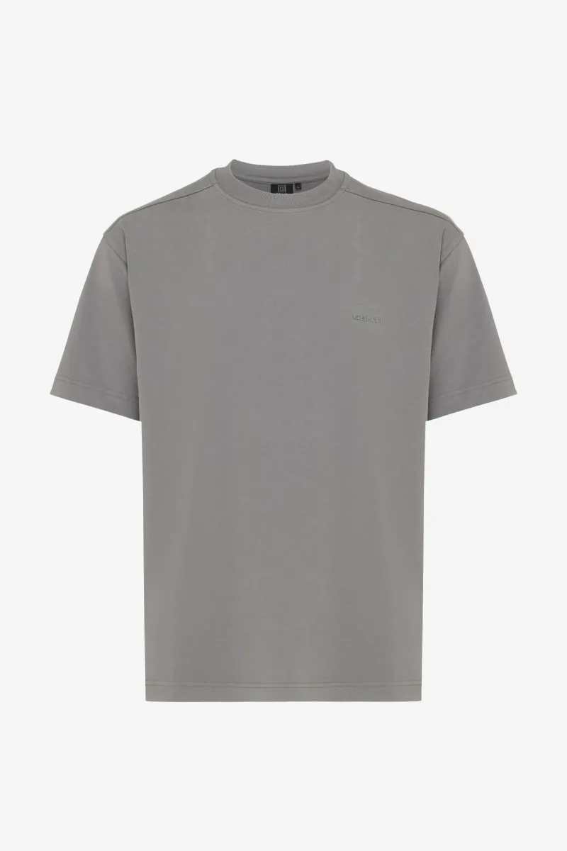 T-shirt flowerprint | Grijs