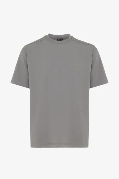 T-shirt flowerprint | Grijs