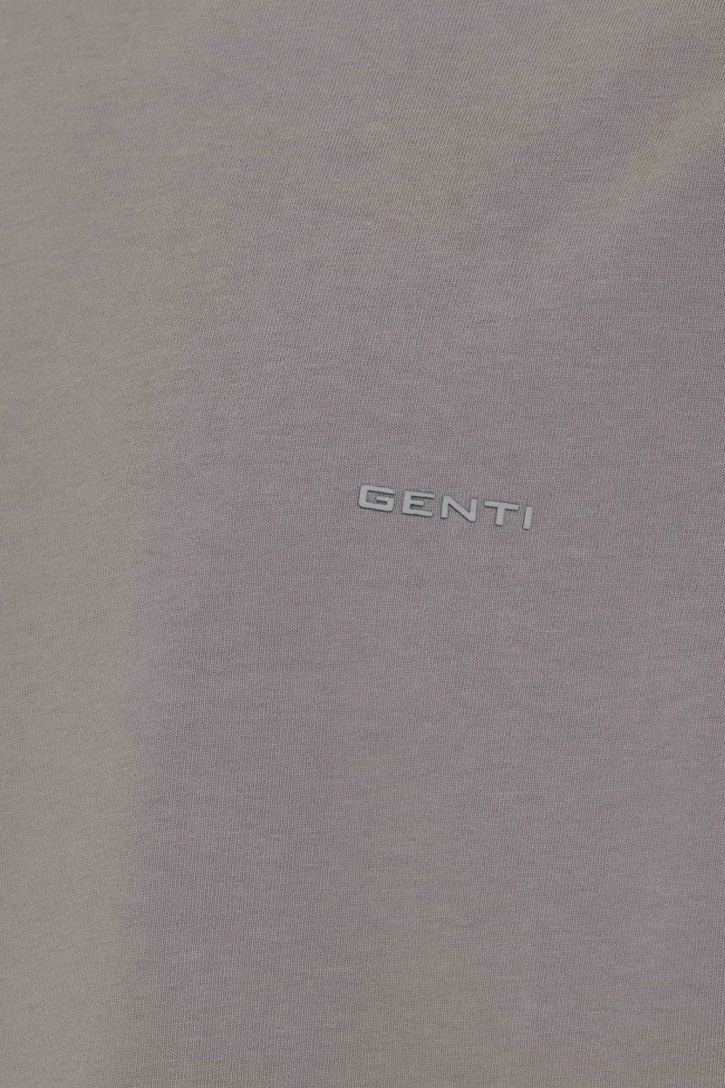 T-shirt flowerprint | Grijs