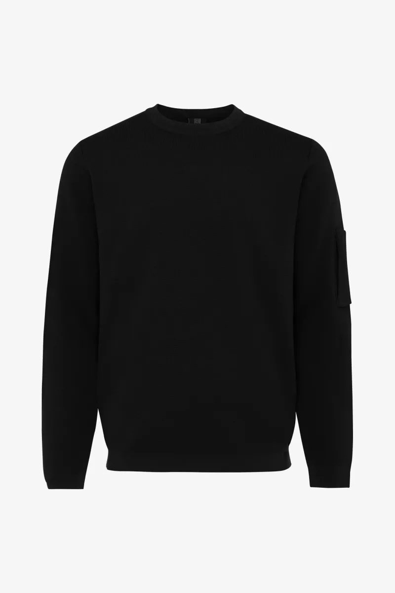 Cool dry Heavy Crewneck | Zwart