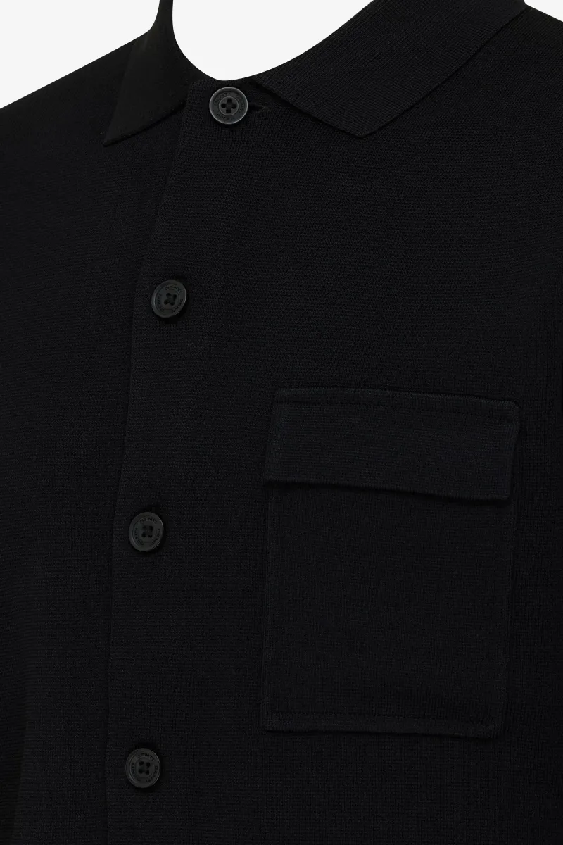 Cool Dry Cardigan | Zwart