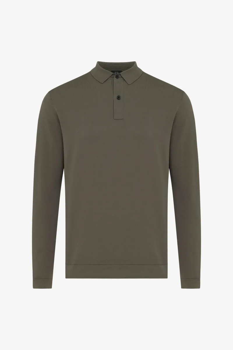 Cool dry Longsleeve Polo | Groen