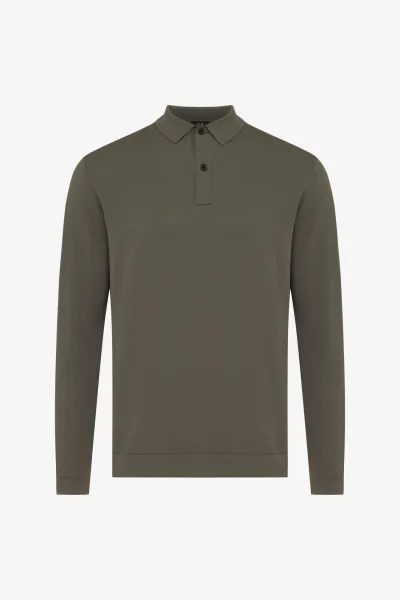 Cool dry Longsleeve Polo | Groen