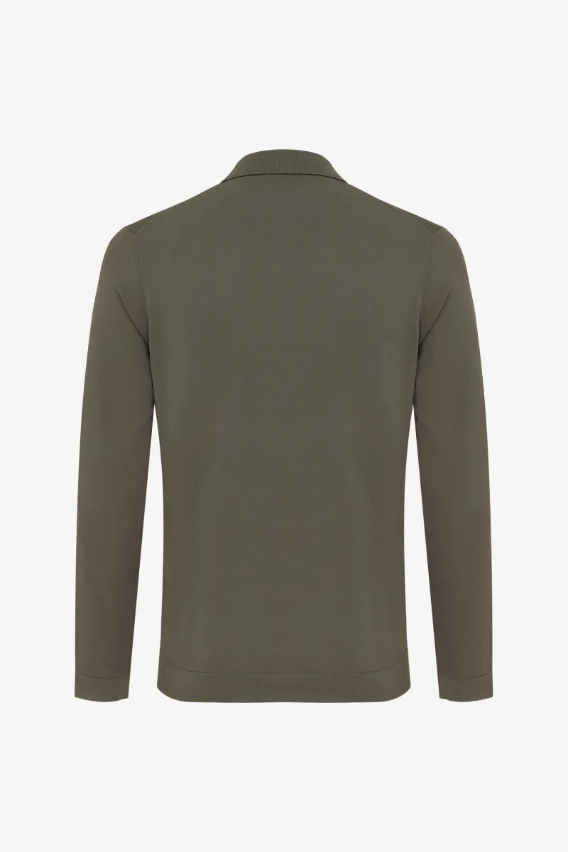 Cool dry Longsleeve Polo | Groen