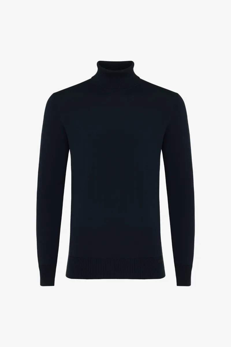 Roll Neck | Donkerblauw