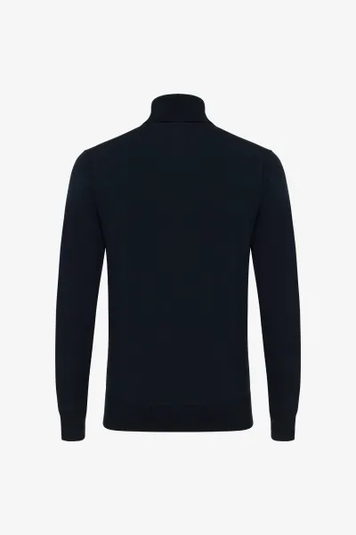 Roll Neck | Donkerblauw