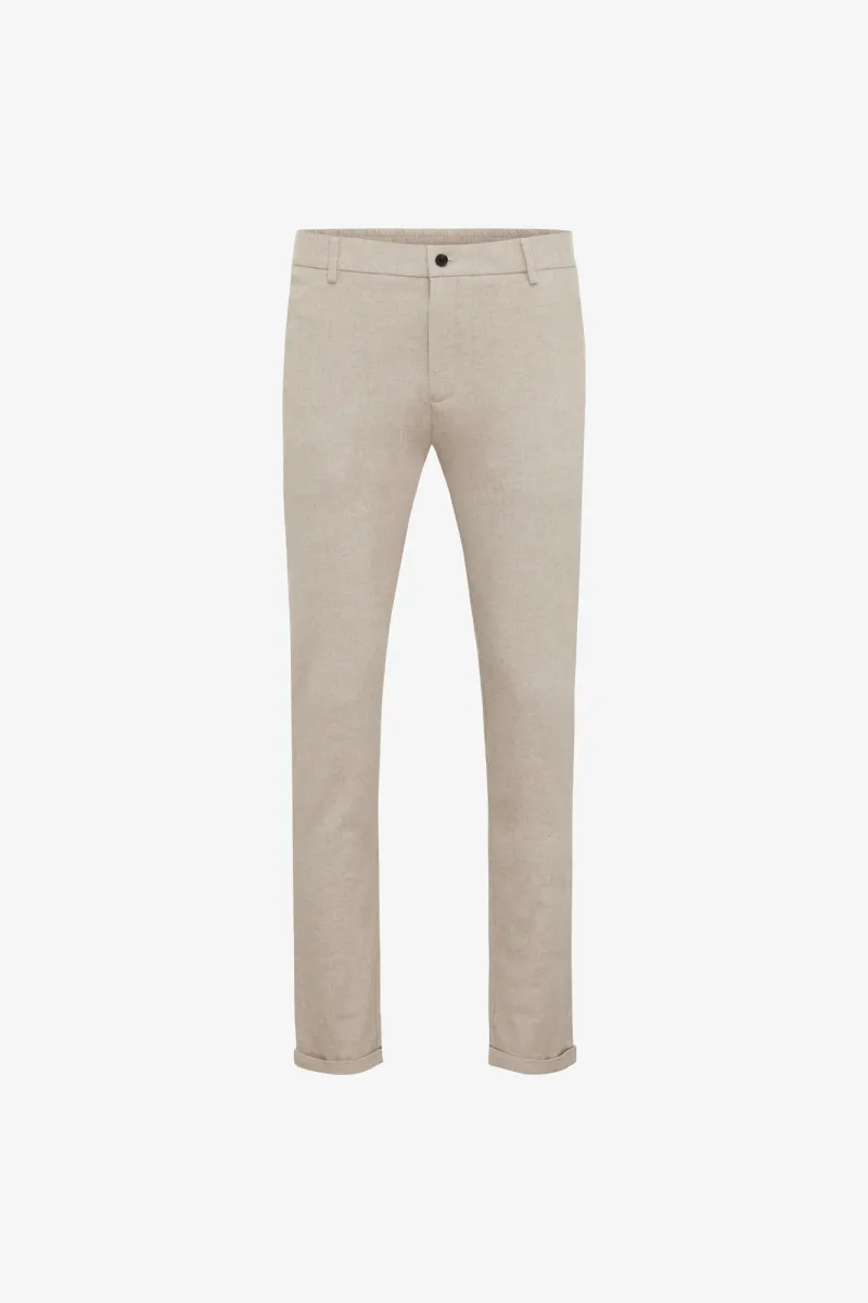 Wool Mix Trousers | Beige