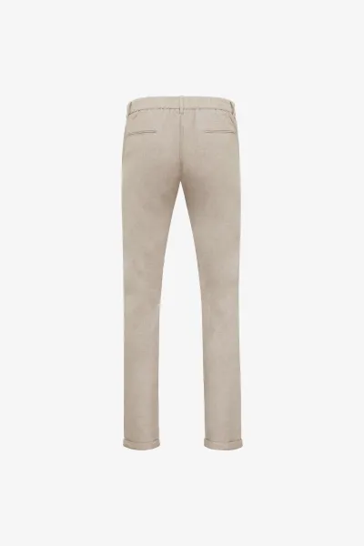 Wool Mix Trousers | Beige