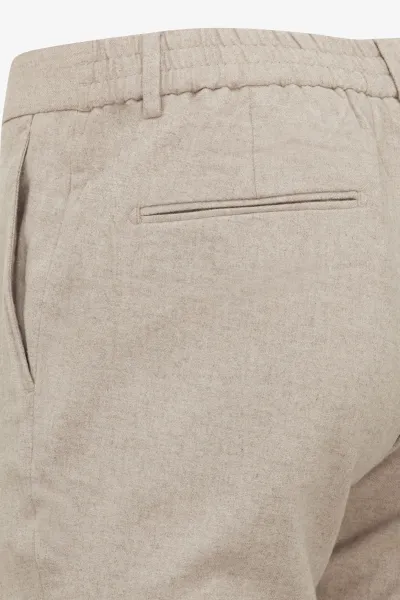 Wool Mix Trousers | Beige