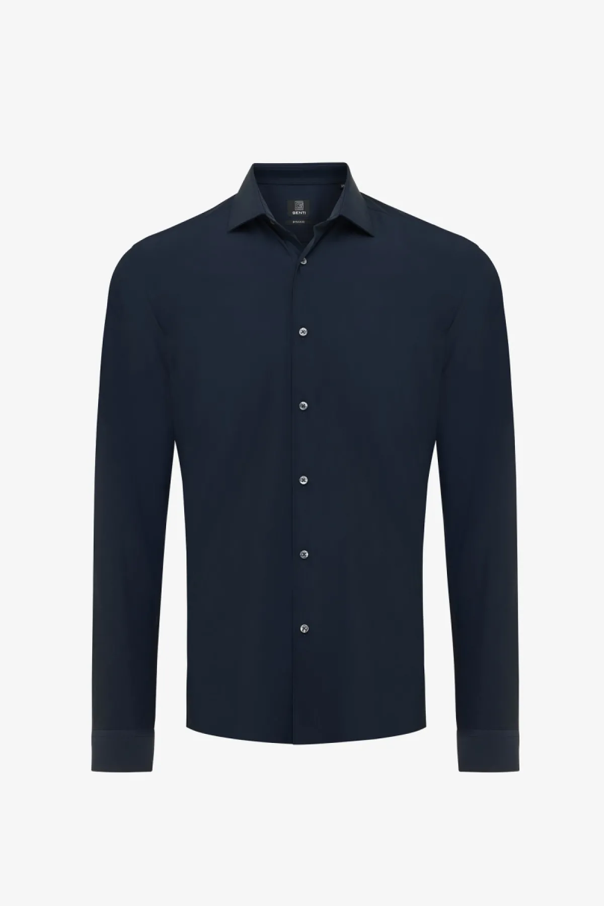 Skin Fit Overhemd | Donkerblauw
