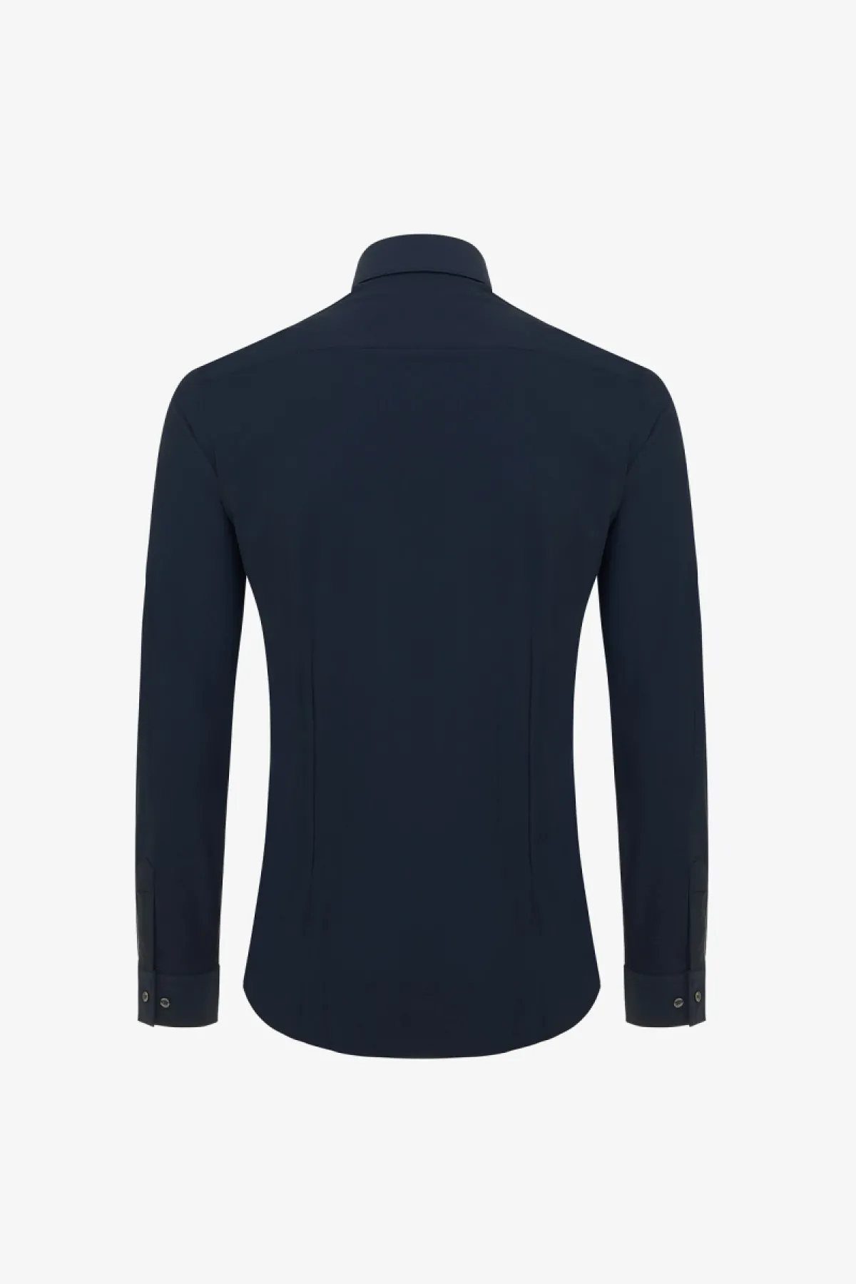 Skin Fit Overhemd | Donkerblauw