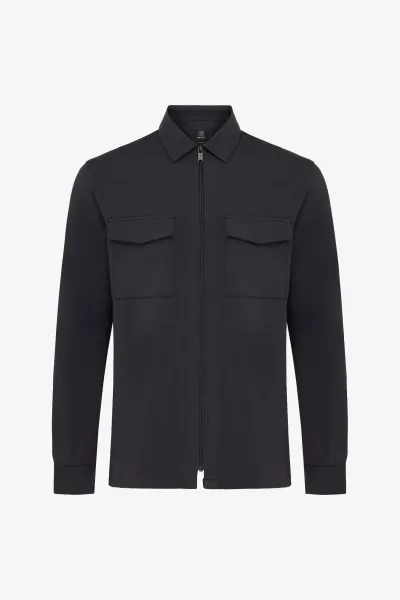 Zip Overshirt | Donkergrijs