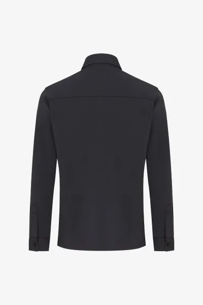 Zip Overshirt | Donkergrijs