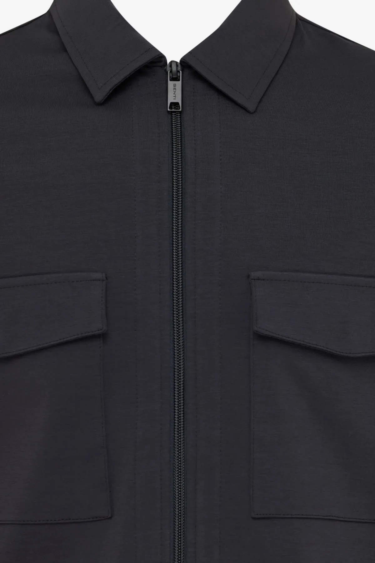 Zip Overshirt | Donkergrijs