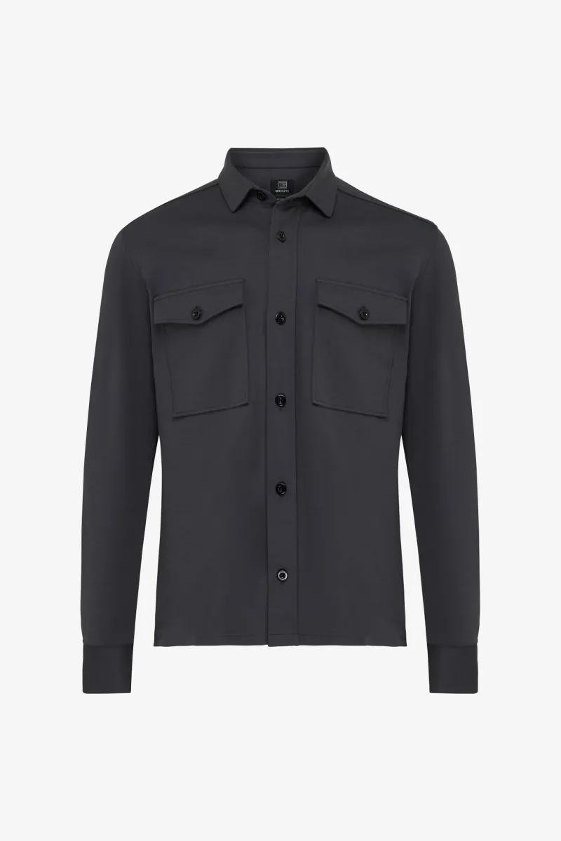Relaxed Overshirt | Donkergrijs